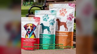 Dog food packaging bag